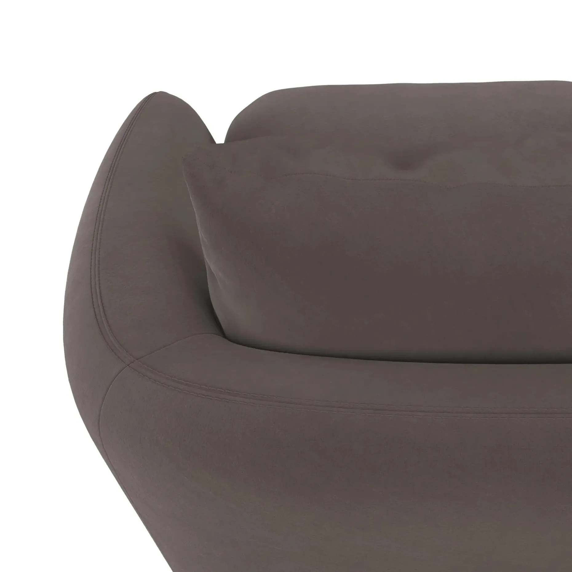 Leigh 33" Velvet Swivel Lounge Chair - Hale Warm Gray