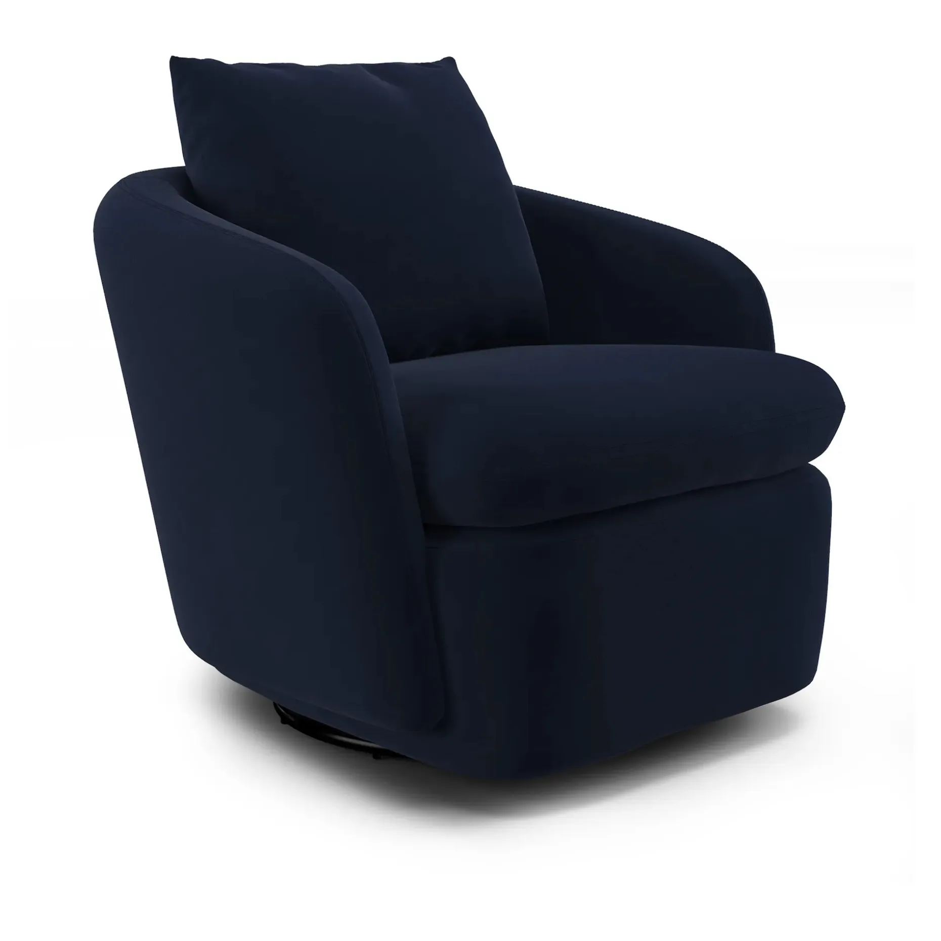 Leigh 33" Velvet Swivel Lounge Chair - Hale Ink