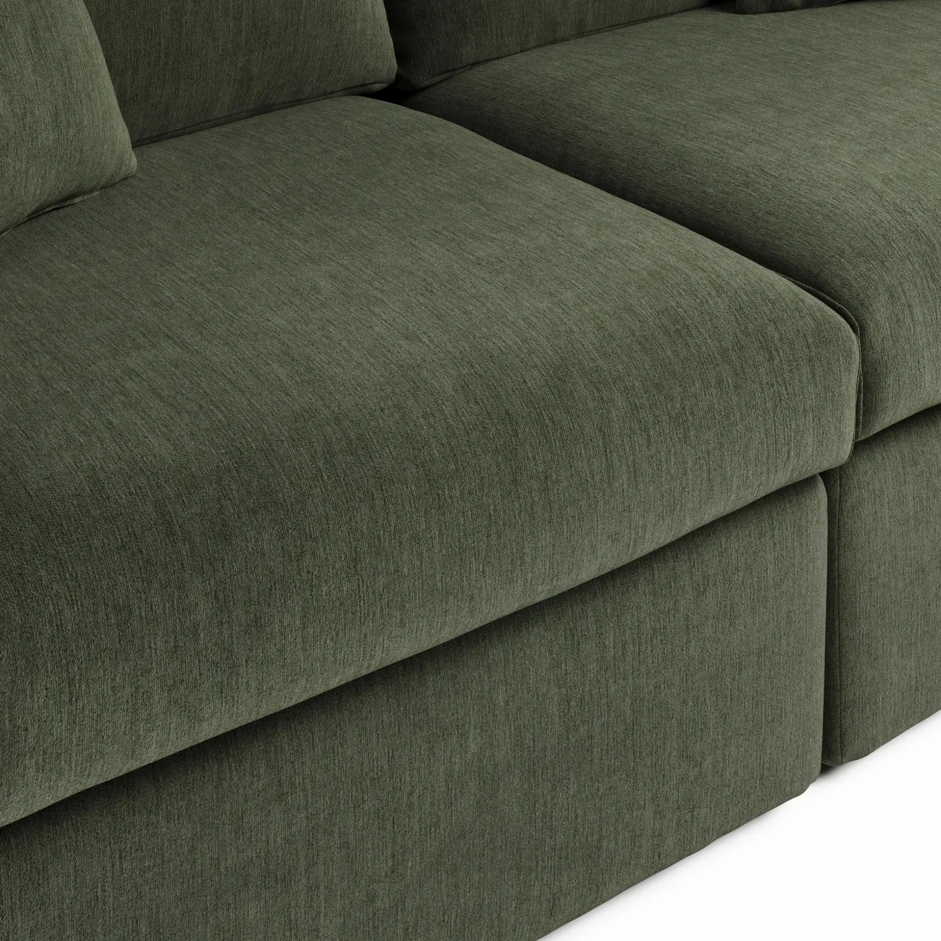 Lenae 72" Modular Loveseat - Eleos Green