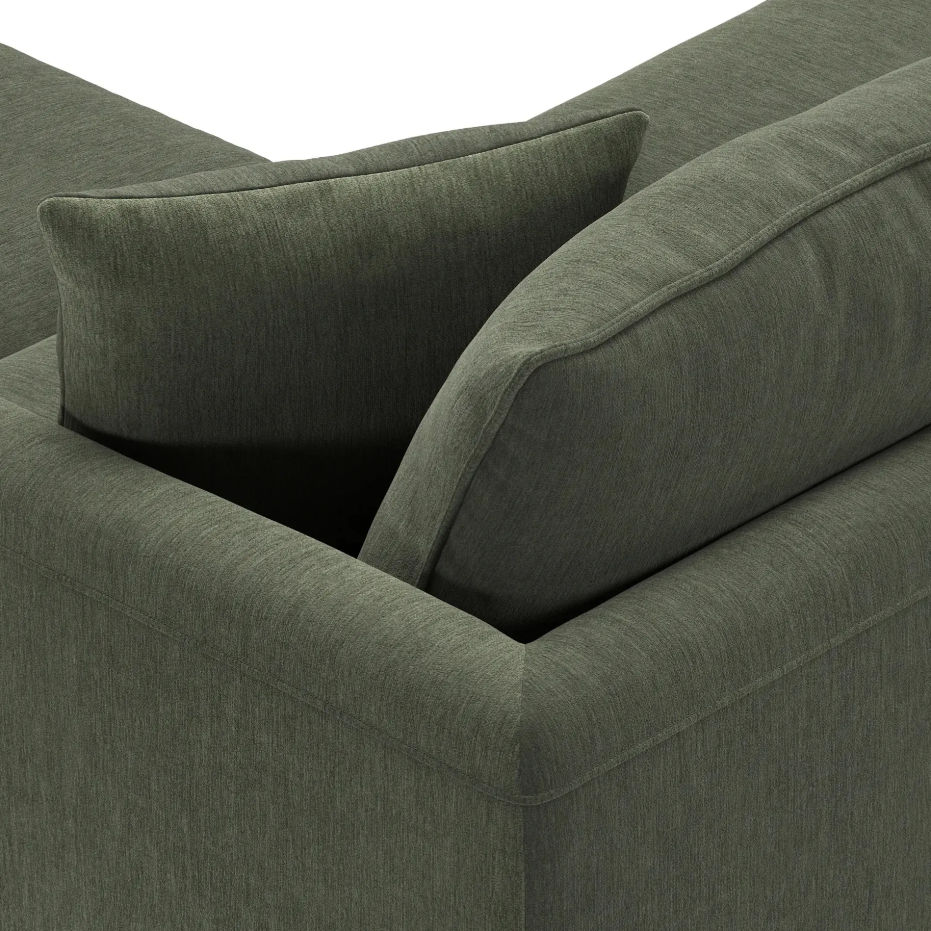 Lenae 72" Modular Sectional - Eleos Green