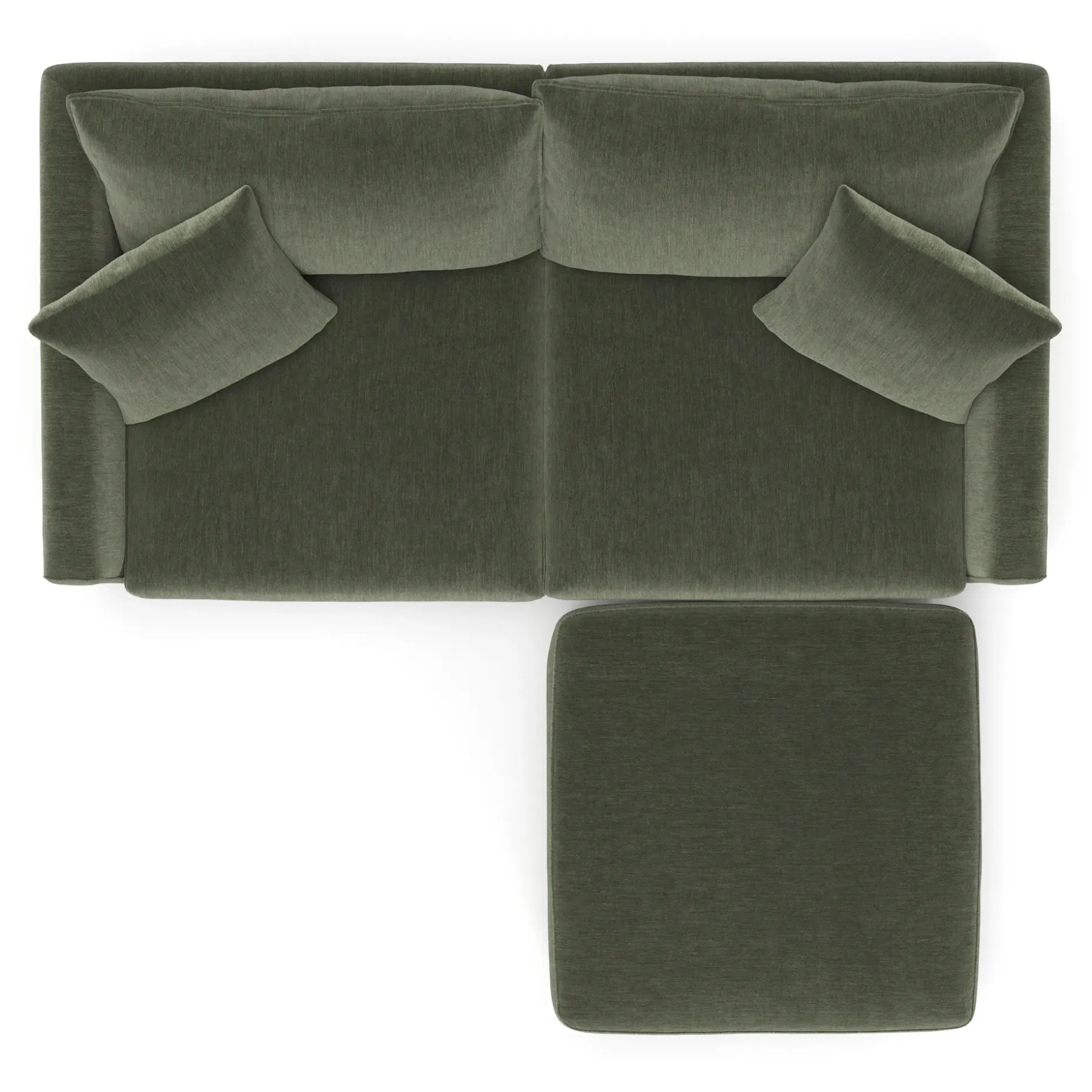 Lenae 72" Modular Sectional - Eleos Green
