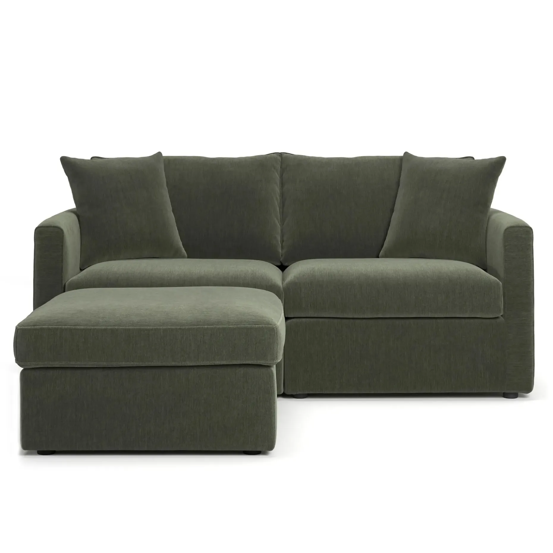 Lenae 72" Modular Sectional - Eleos Green