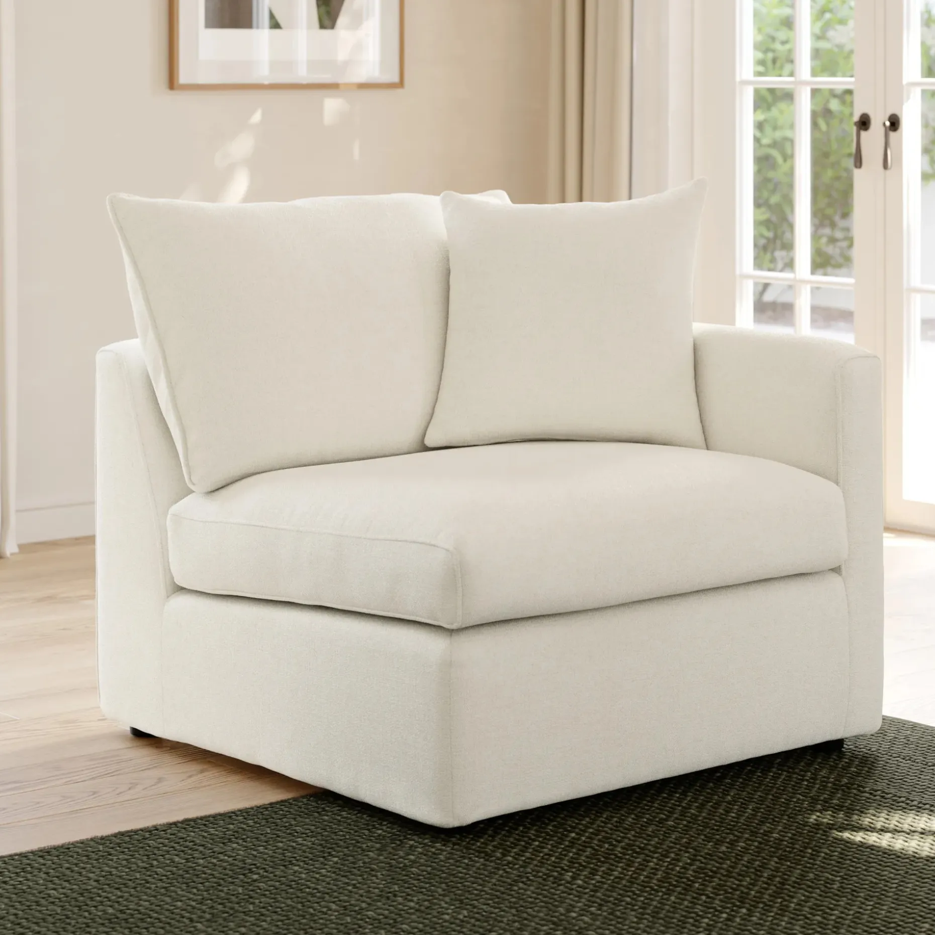 Lenae 36" Right Arm Module - Savoy Ivory