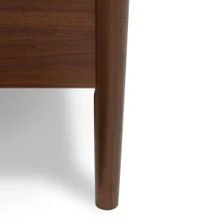 Lenia Full Panel Bed - Walnut