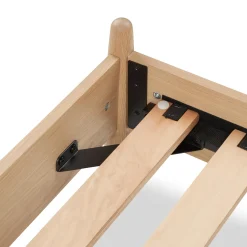 Lenia Full Panel Bed - White Oak