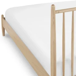 Lenia King Bed - White Oak