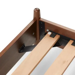 Lenia King Panel Bed - Walnut