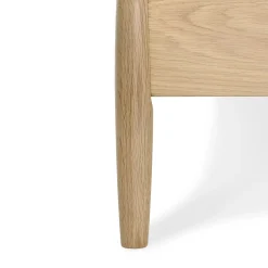 Lenia King Upholstered Bed - White Oak and Lunaria White Bouclé