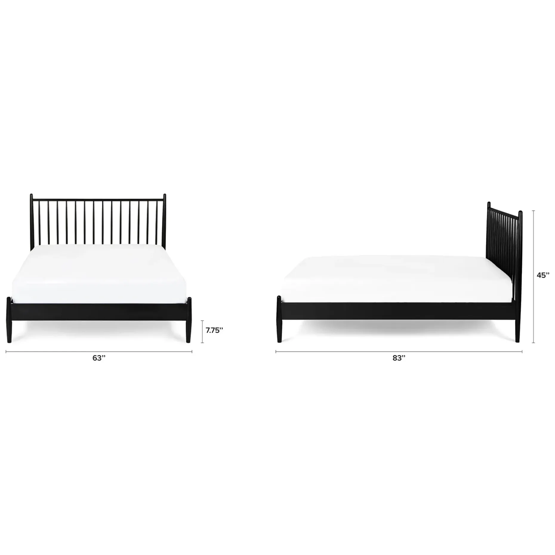 Lenia Queen Bed - Black