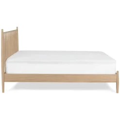 Lenia Queen Bed - White Oak