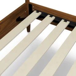 Lenia Queen Upholstered Bed - Walnut and Flou Moss