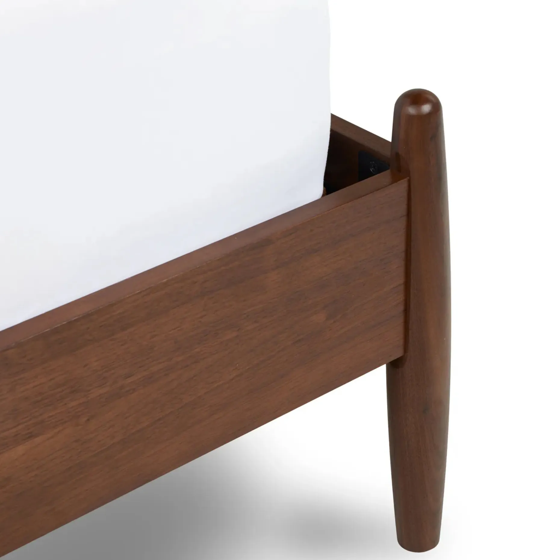 Lenia Twin Panel Bed - Walnut