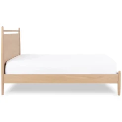Lenia Twin Panel Bed - White Oak