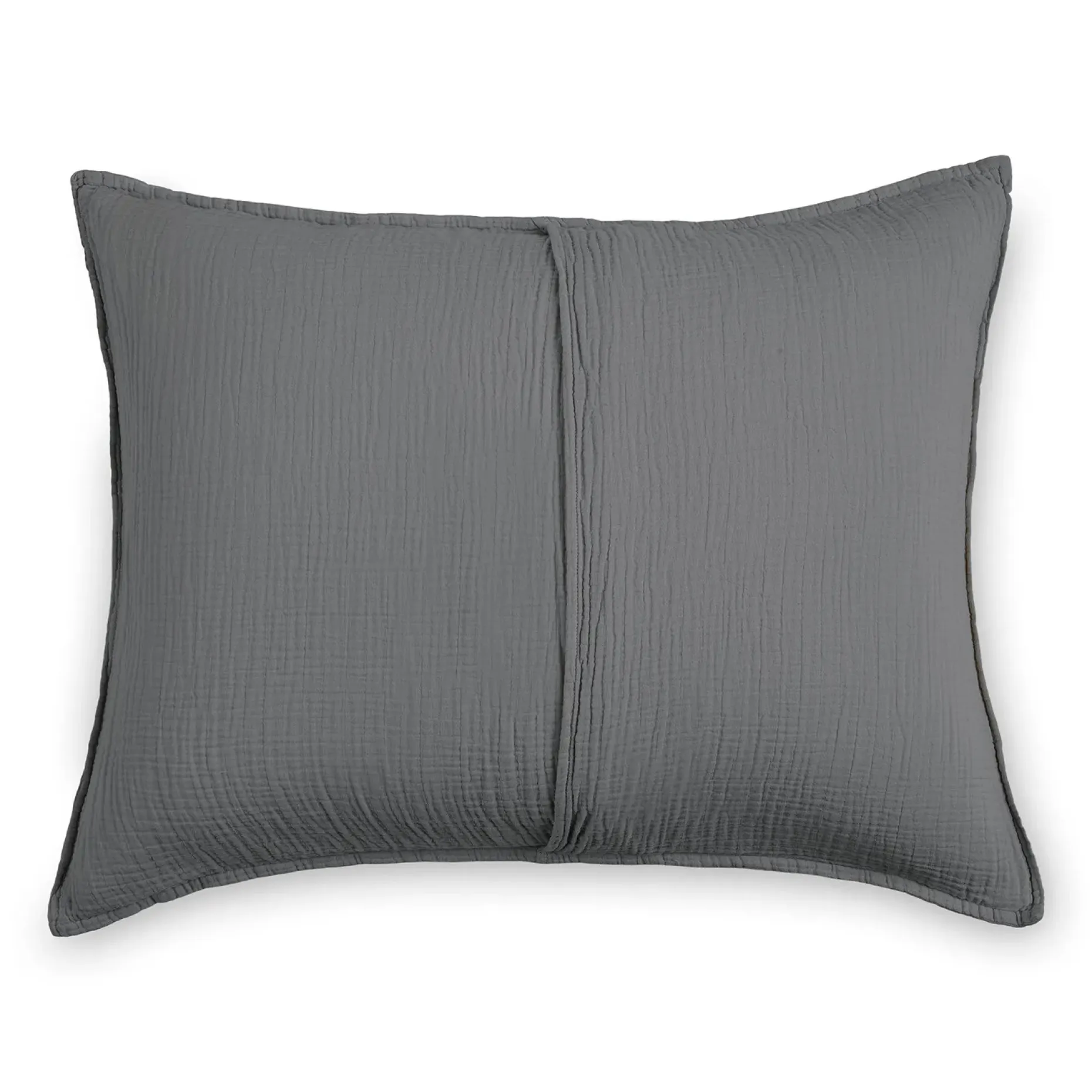 Leni King Cotton Gauze Sham Set - Charcoal