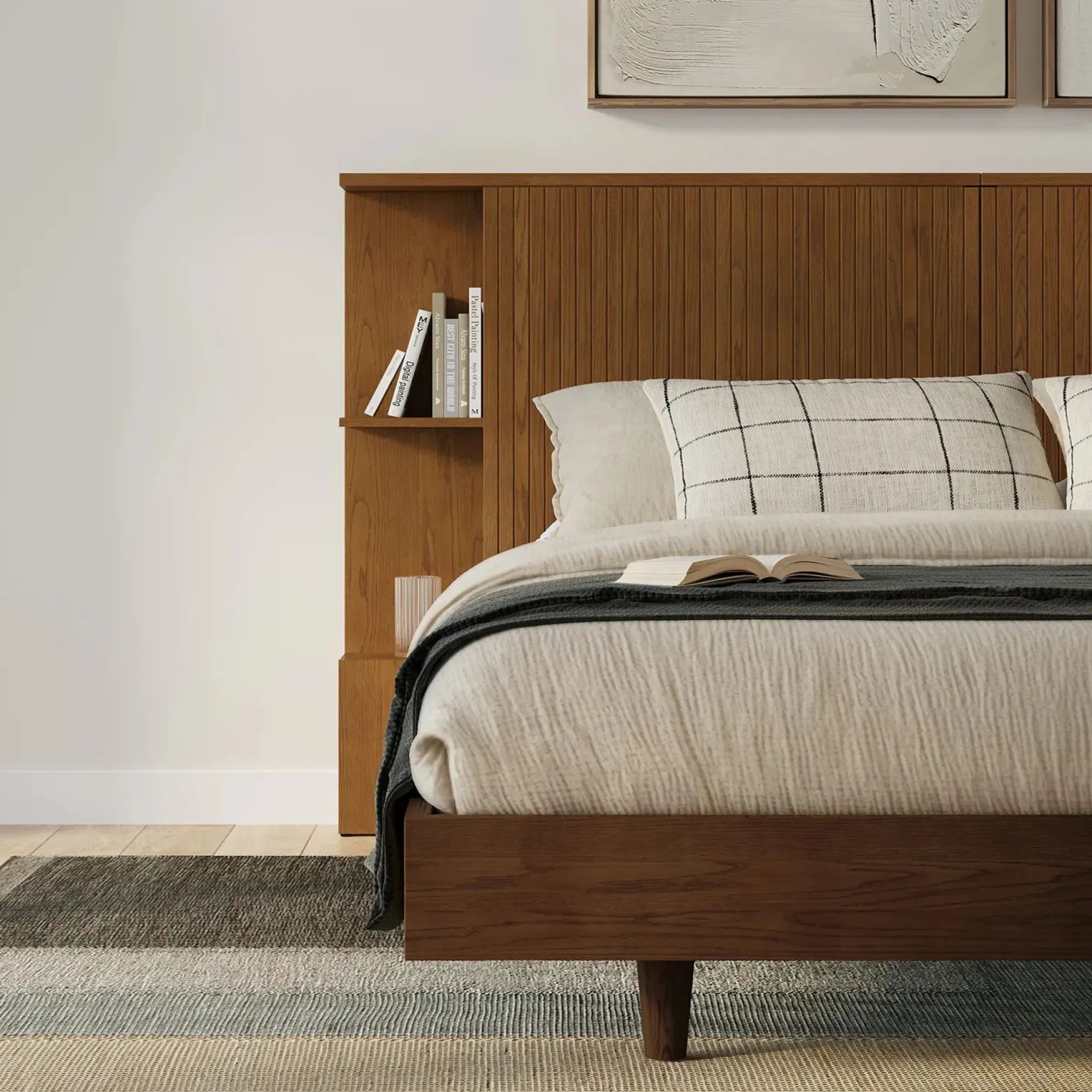 Leni Queen Cotton Gauze Duvet Cover - Taupe