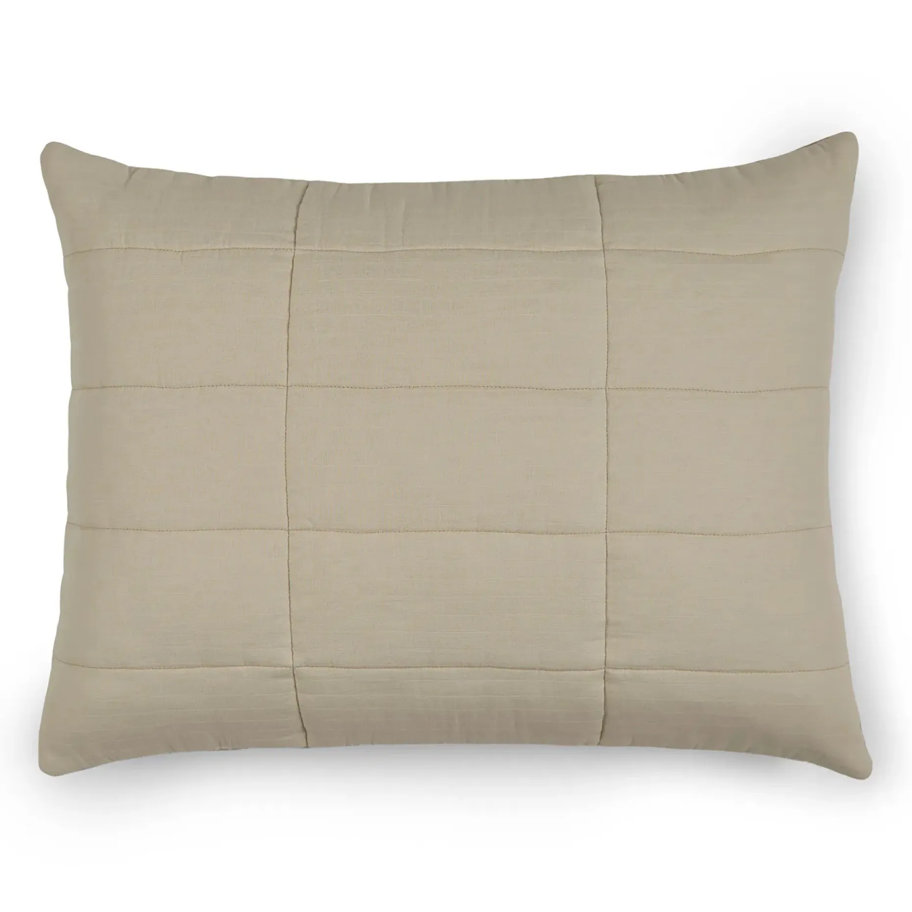 Leni Standard Cotton Gauze Sham Set - Duo Taupe