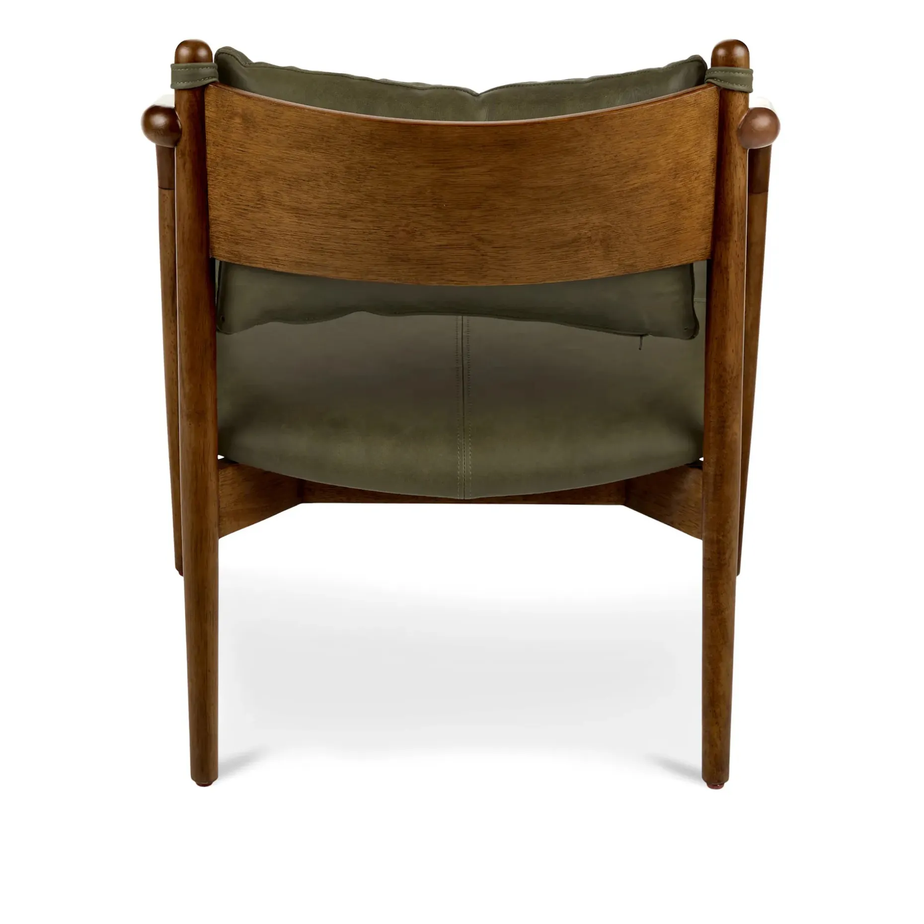 Lento 25" Leather Lounge Chair - Charme Green