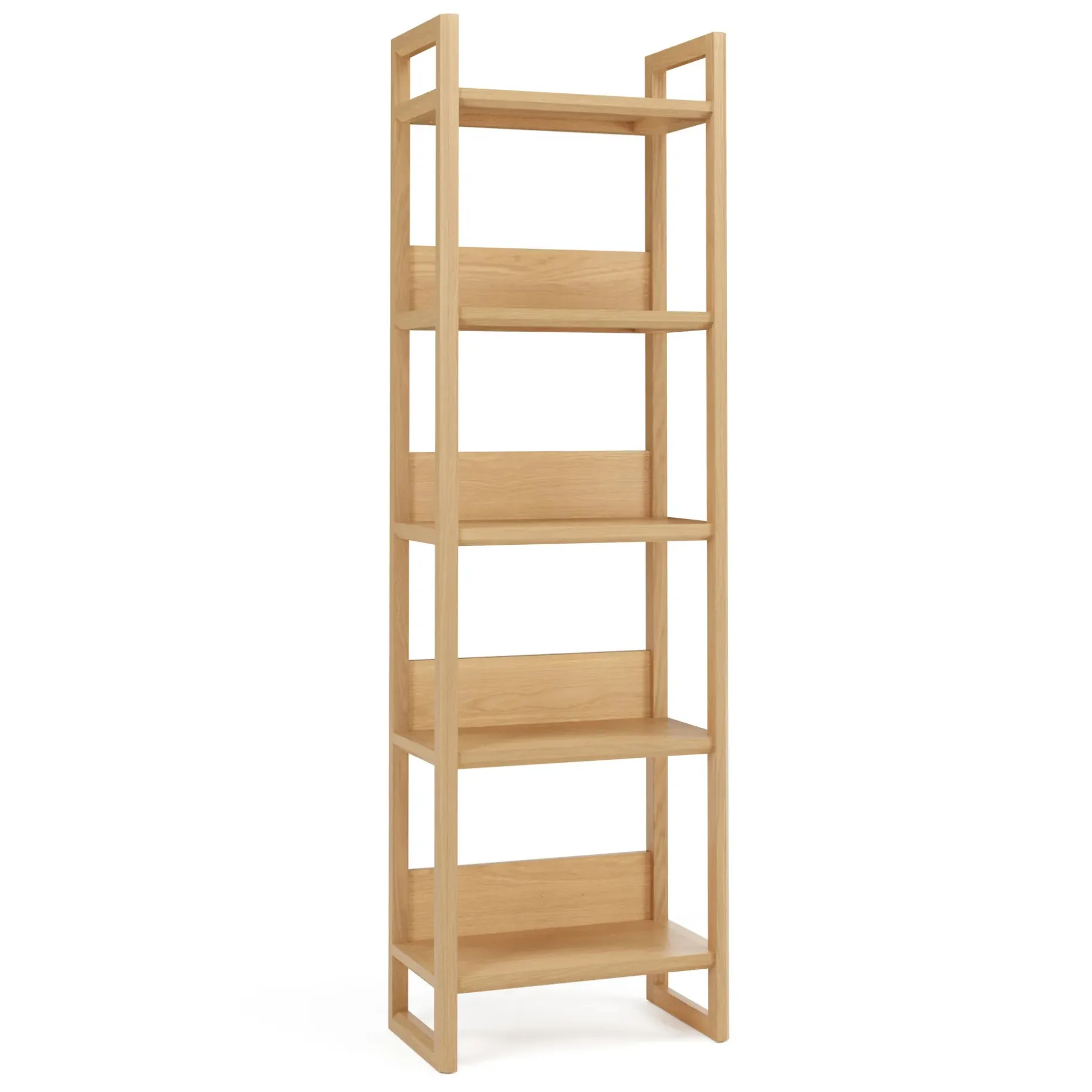 Lilya 23" Shelving Unit, Narrow - White Oak