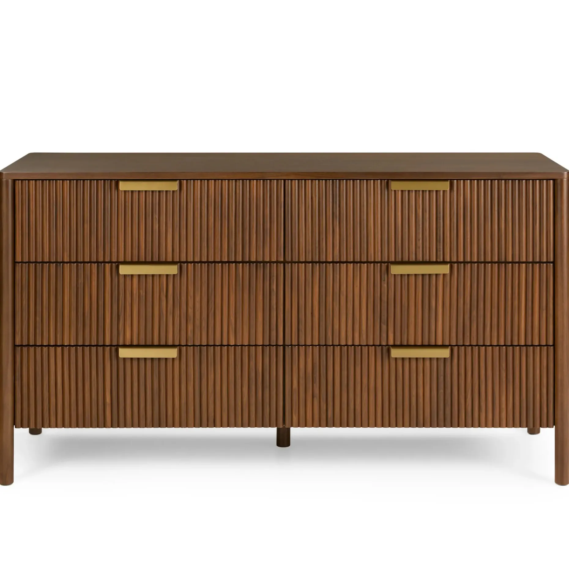 Liv 6-Drawer Double Dresser - Walnut