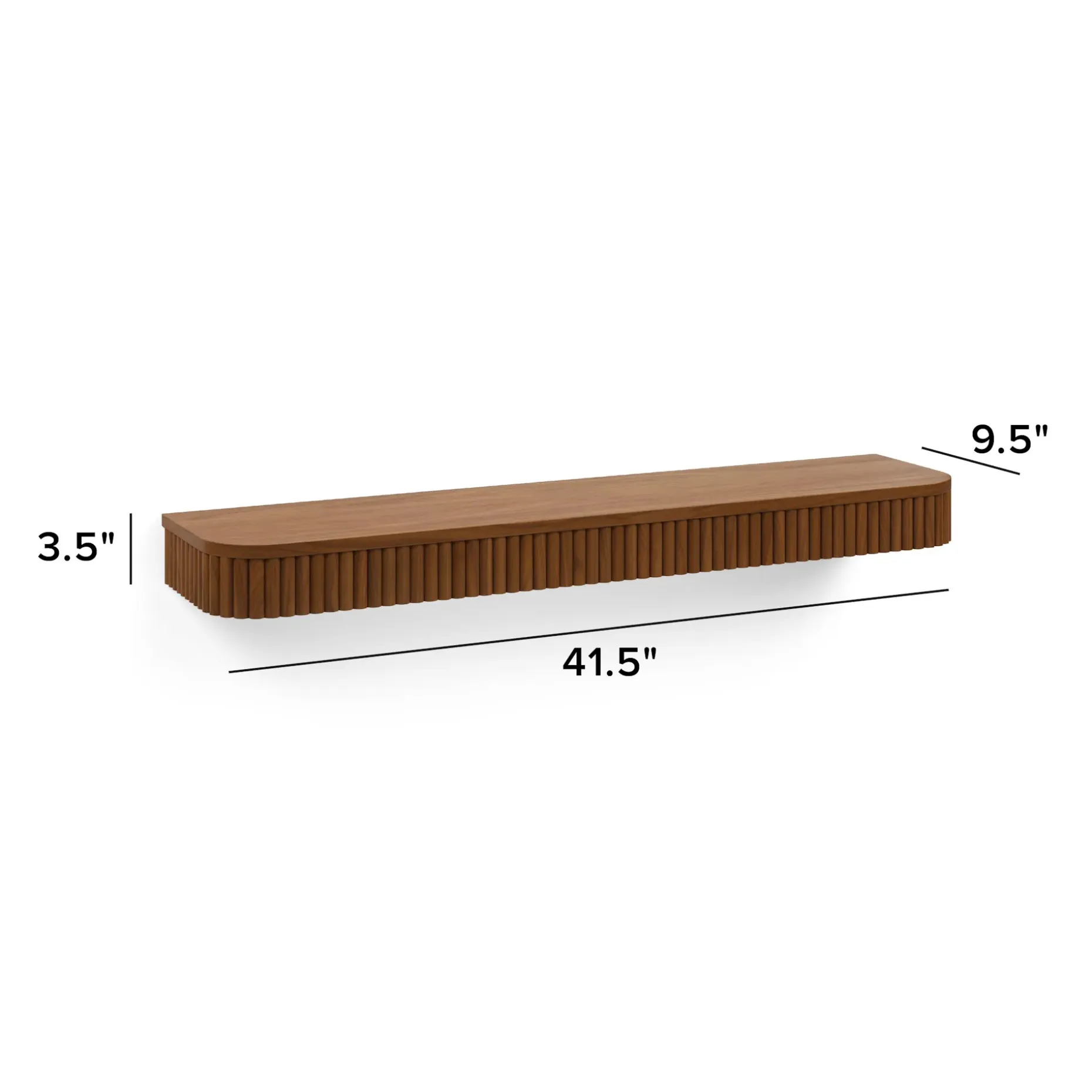 Liv 41.5" Floating Shelf - Walnut