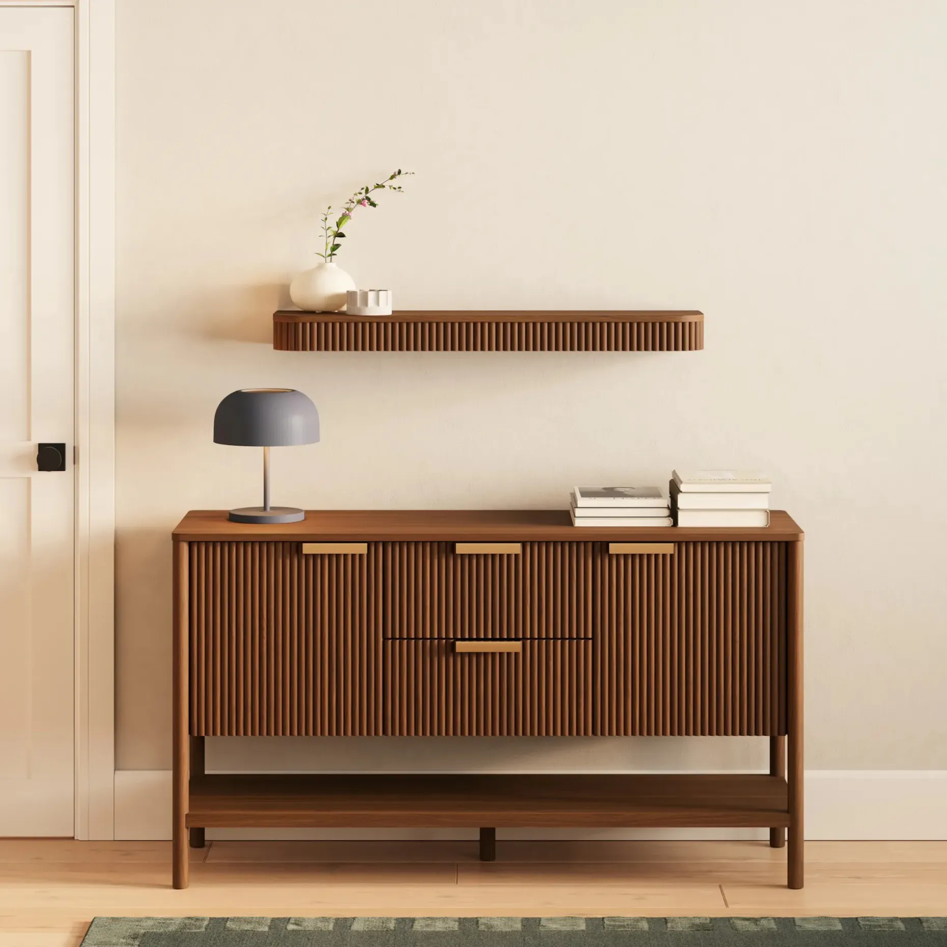Liv 41.5" Floating Shelf - Walnut