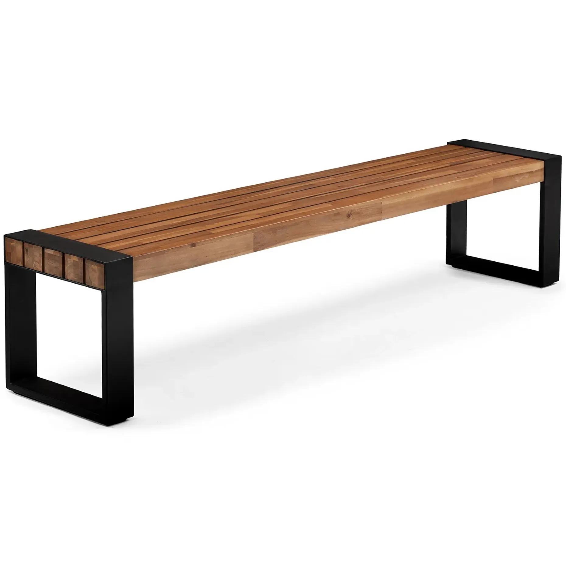 Lubek 84.5" Outdoor Bench - Tuscan Brown