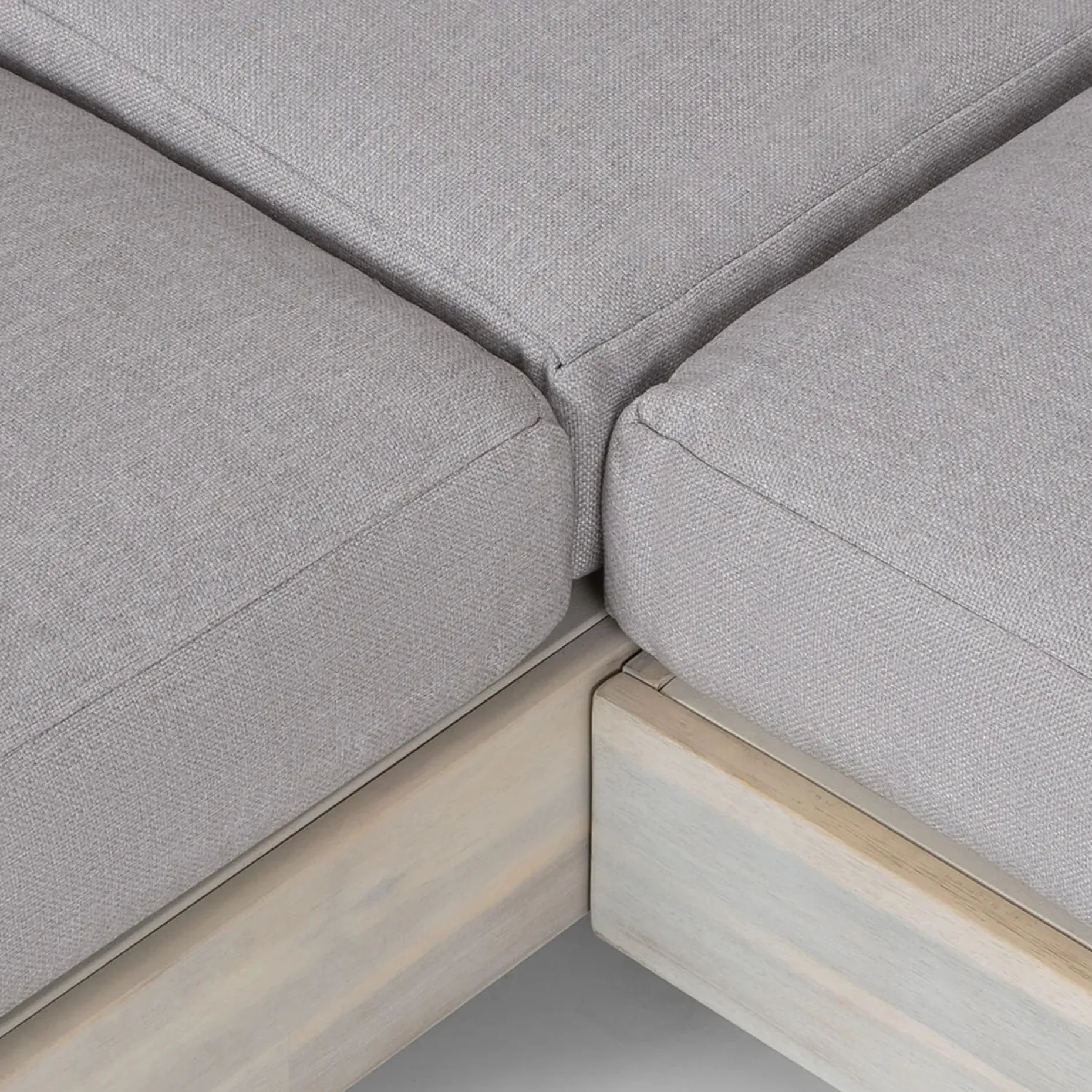 Lubek 100.5" Outdoor Low Corner Sectional Set - Beach Sand