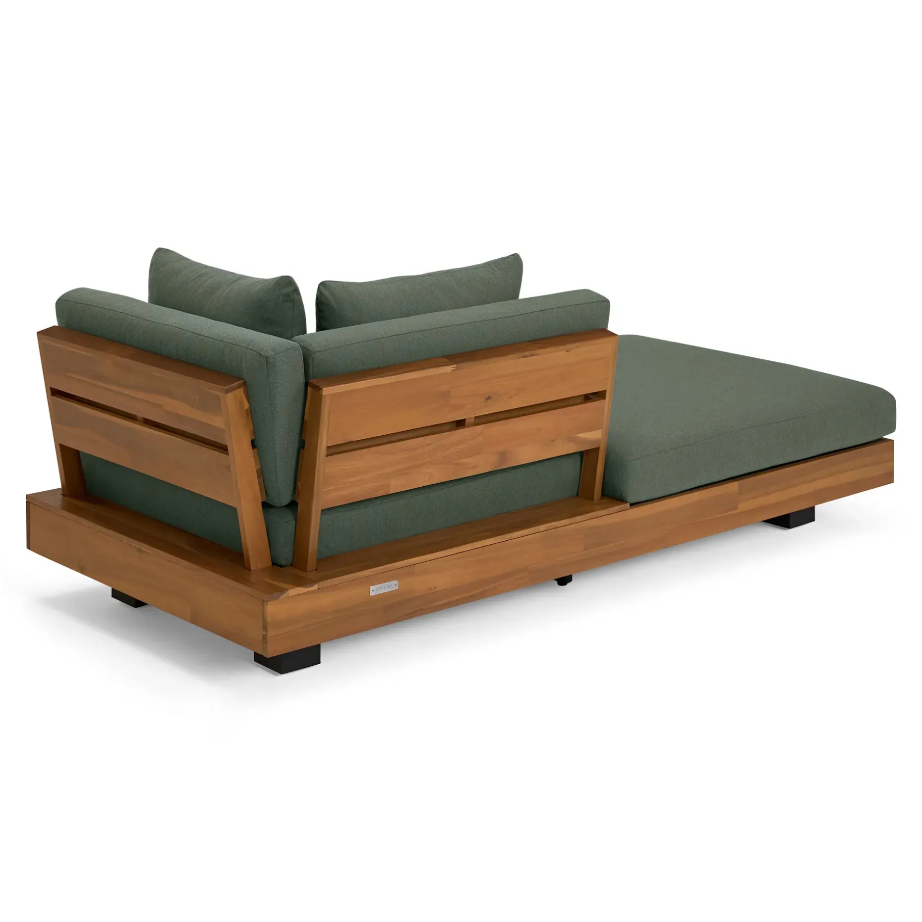 Lubek 69.25" Outdoor Low Left Chaise Lounge - Dravite Green