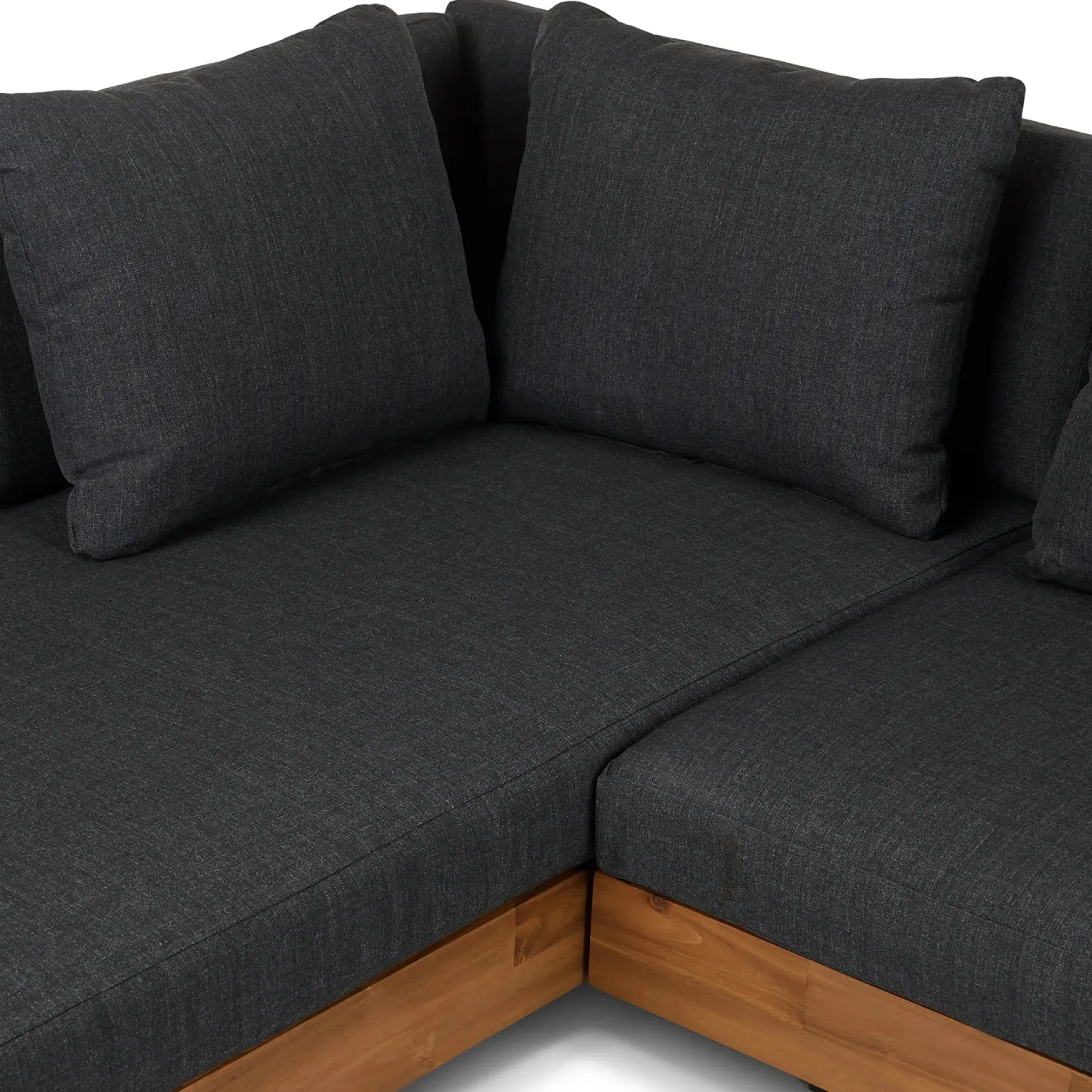 Lubek 82.5" Outdoor Low Left Sectional - Slate Gray
