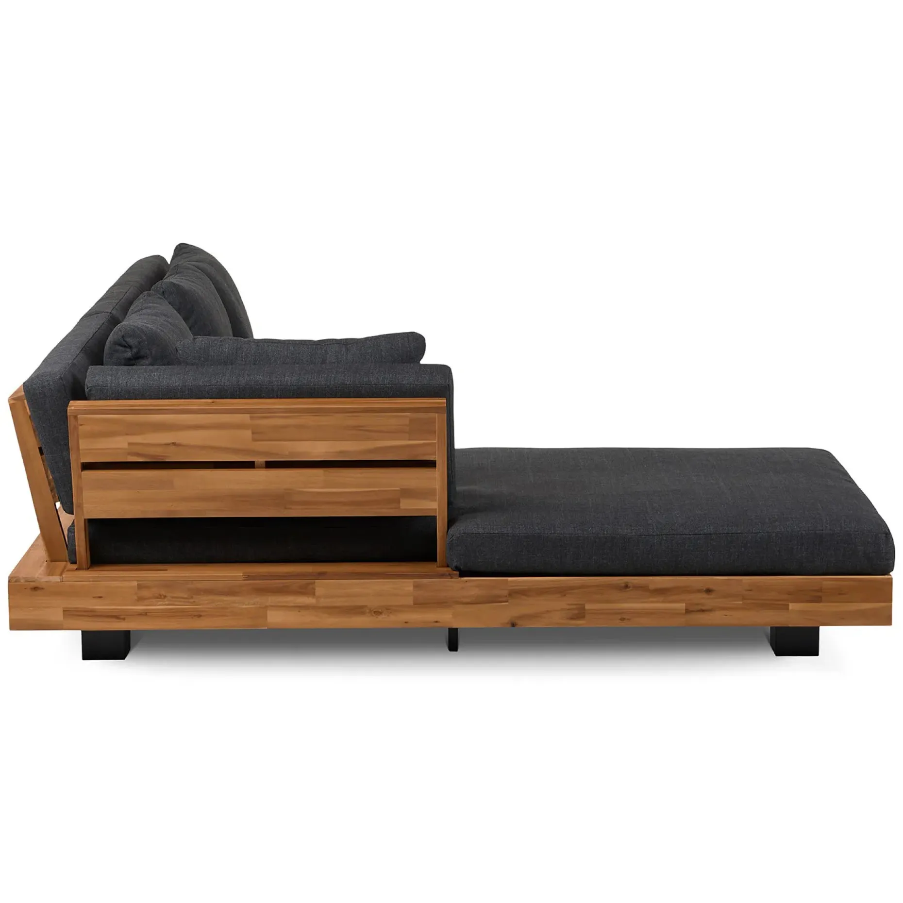 Lubek 82.5" Outdoor Low Left Sectional - Slate Gray