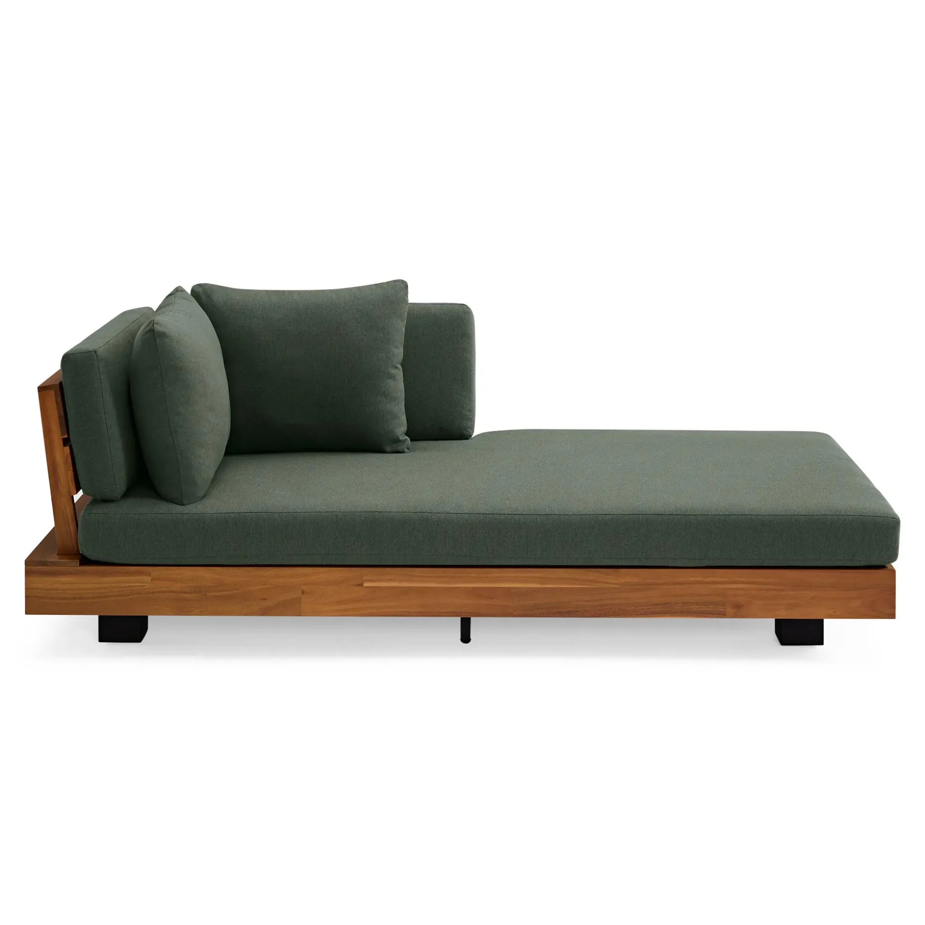 Lubek 69.25" Outdoor Low Right Chaise Lounge - Dravite Green