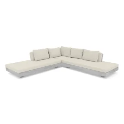 Lubek Outdoor Sectional Cushion Cover Set - Dravite Ivory