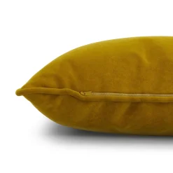 Lucca Velvet Pillow - Plush Yarrow Gold