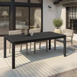Lyle Outdoor Stackable Dining Armchair - Weathered Acacia