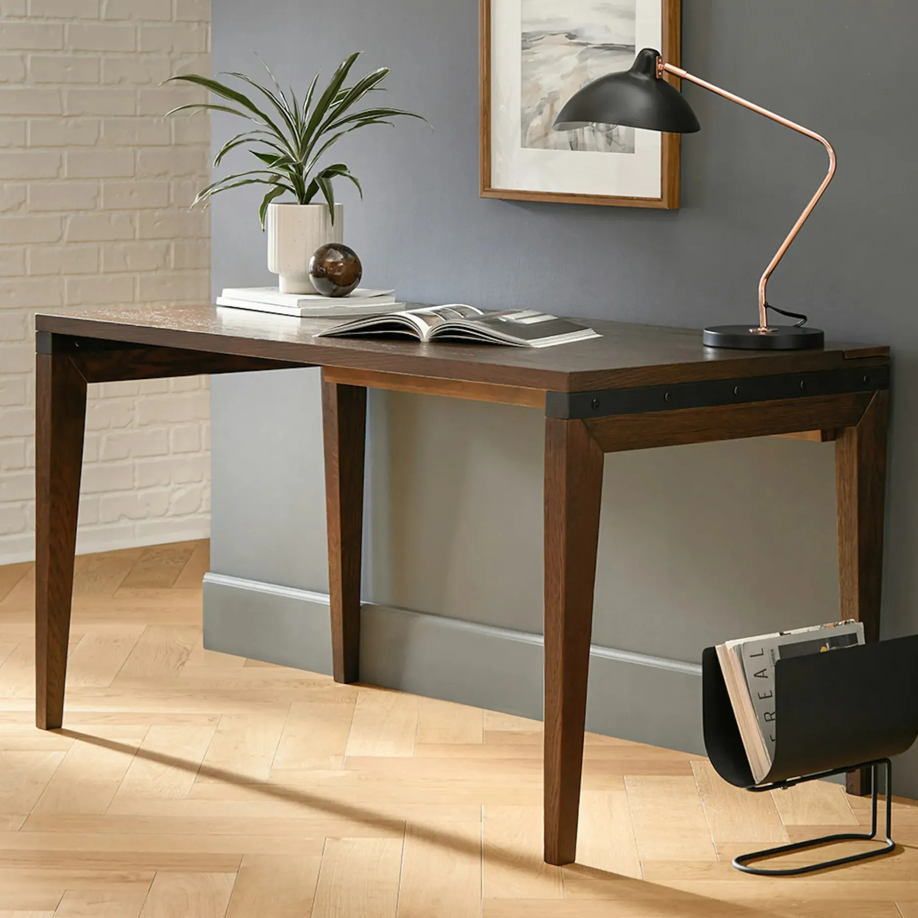 Madera 54" Desk - Chestnut