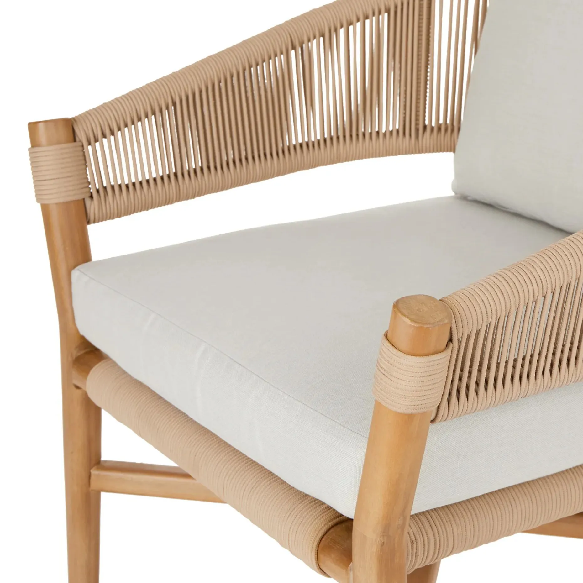 Makali 27" Outdoor Lounge Chair - Lily White