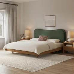 Makoa King Headboard - Ivory Wool Bouclé