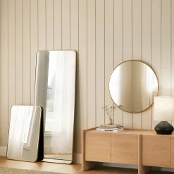Mansfield Rectangular Wall Mirror - Brass