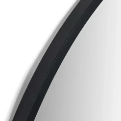 Mansfield Small Round Wall Mirror - Black