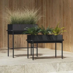 Marais Low Outdoor Planter - Black