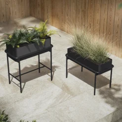 Marais Low Outdoor Planter - Black