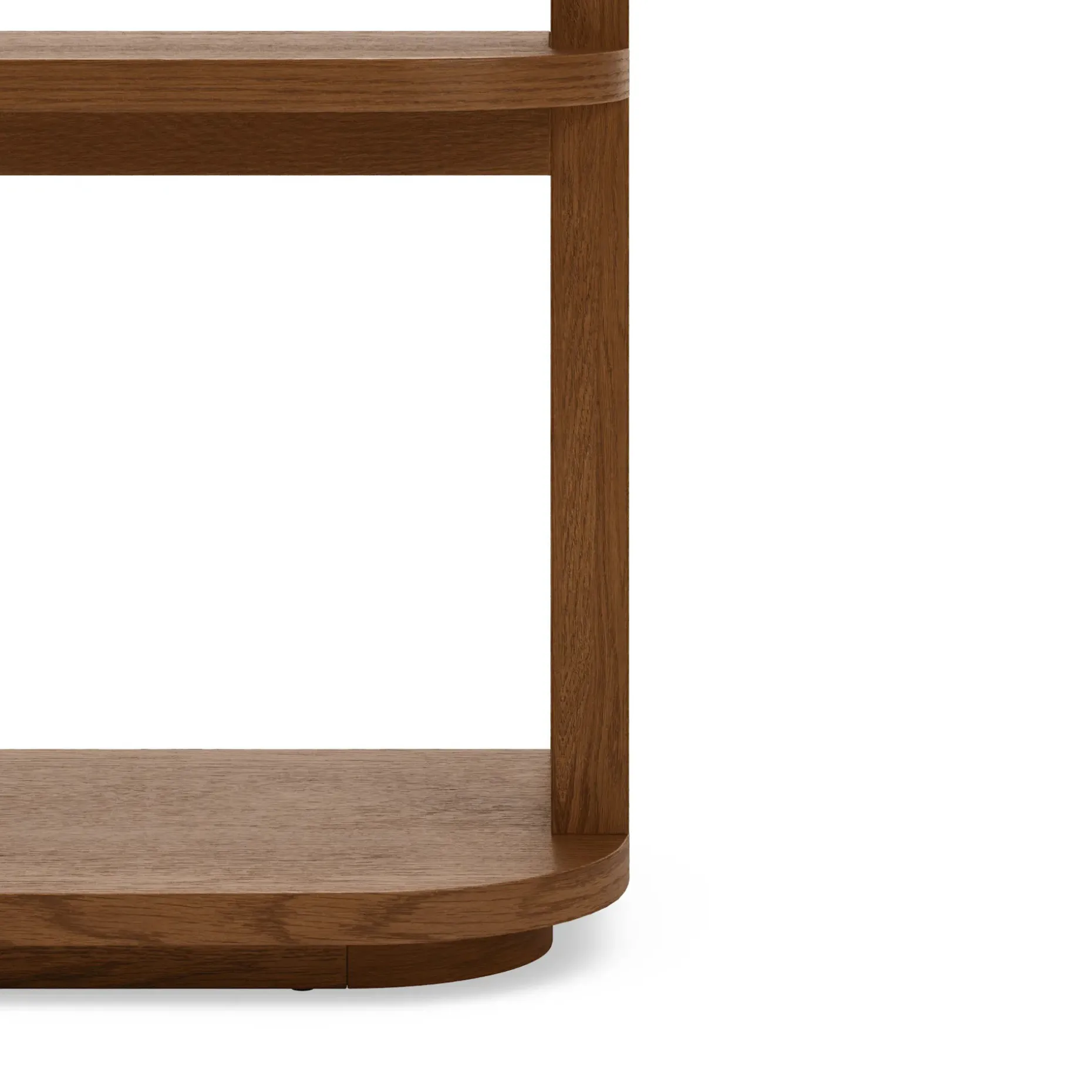 Maren 64" Shelving Unit, Short - Smoked Oak