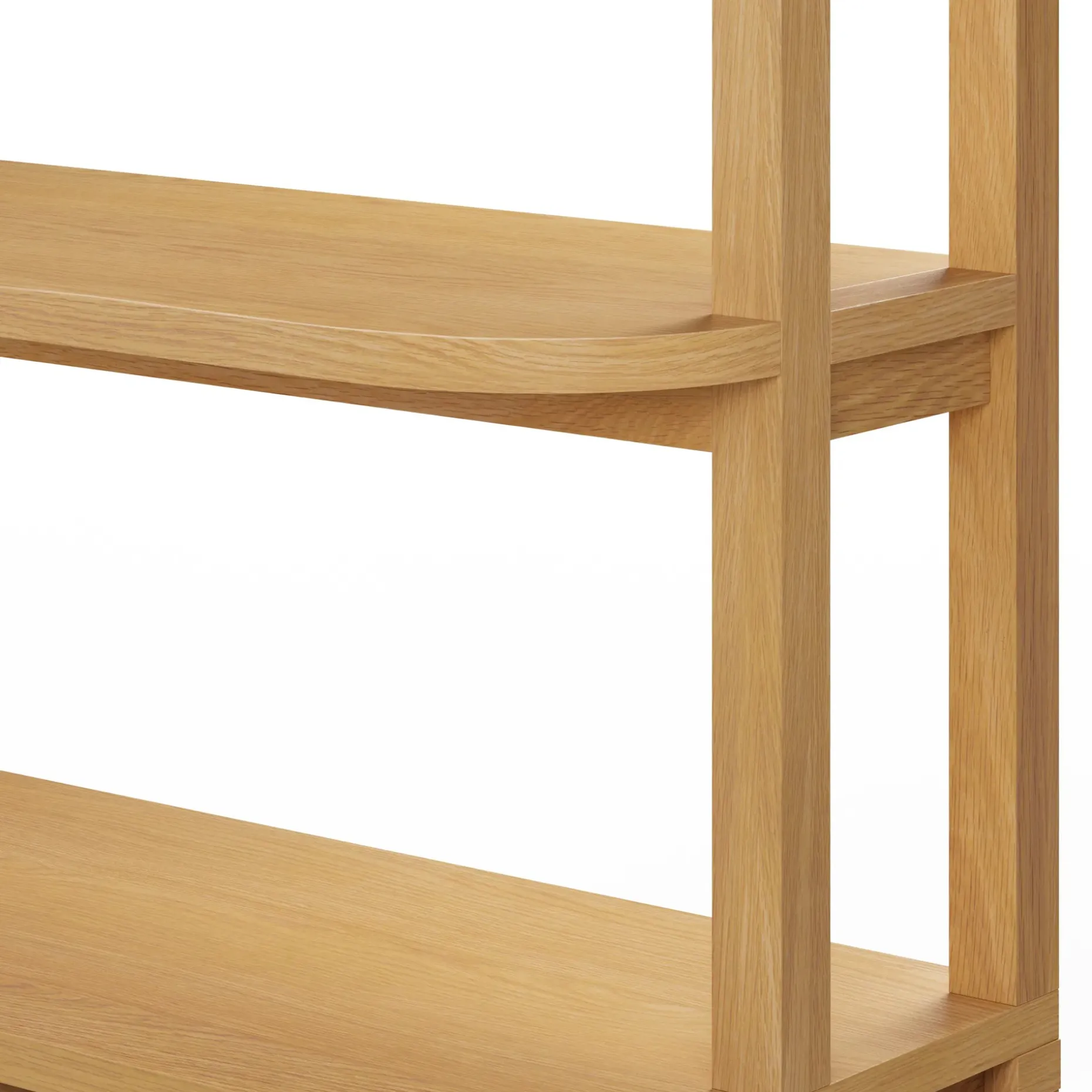 Maren 42" Shelving Unit with Storage - Natural Oak