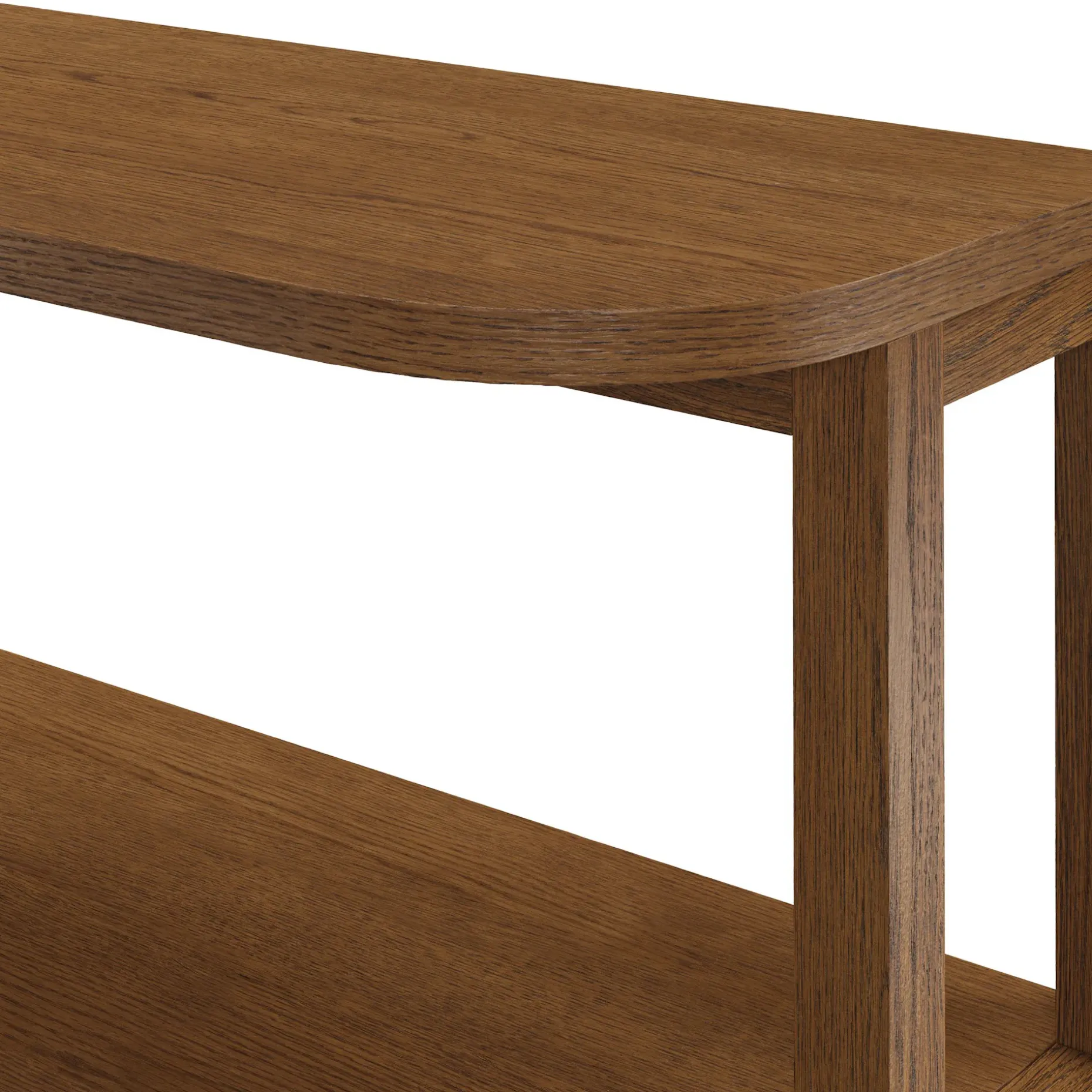 Maren 42" Shelving Unit with Storage - Smoked Oak
