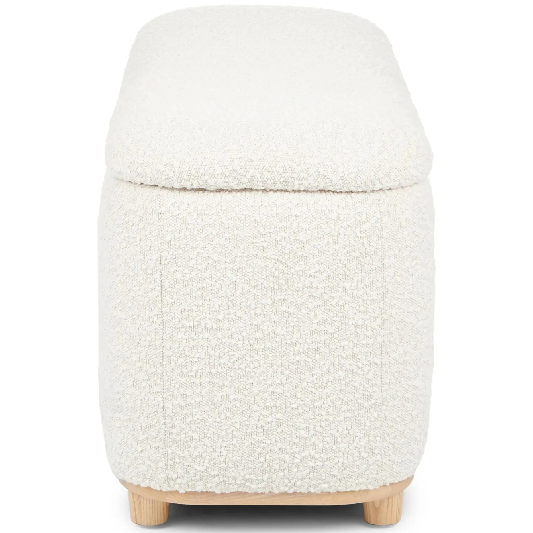 Maribo 48" Storage Ottoman - Ivory Bouclé