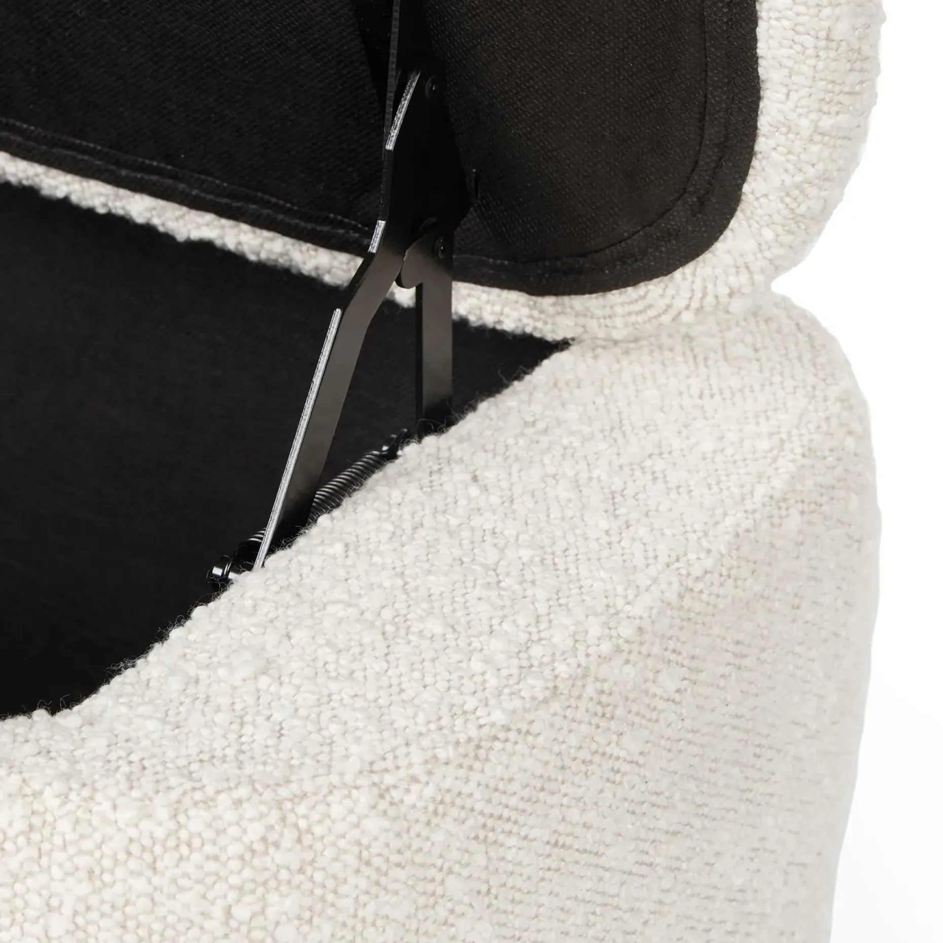 Maribo 48" Storage Ottoman - Ivory Bouclé