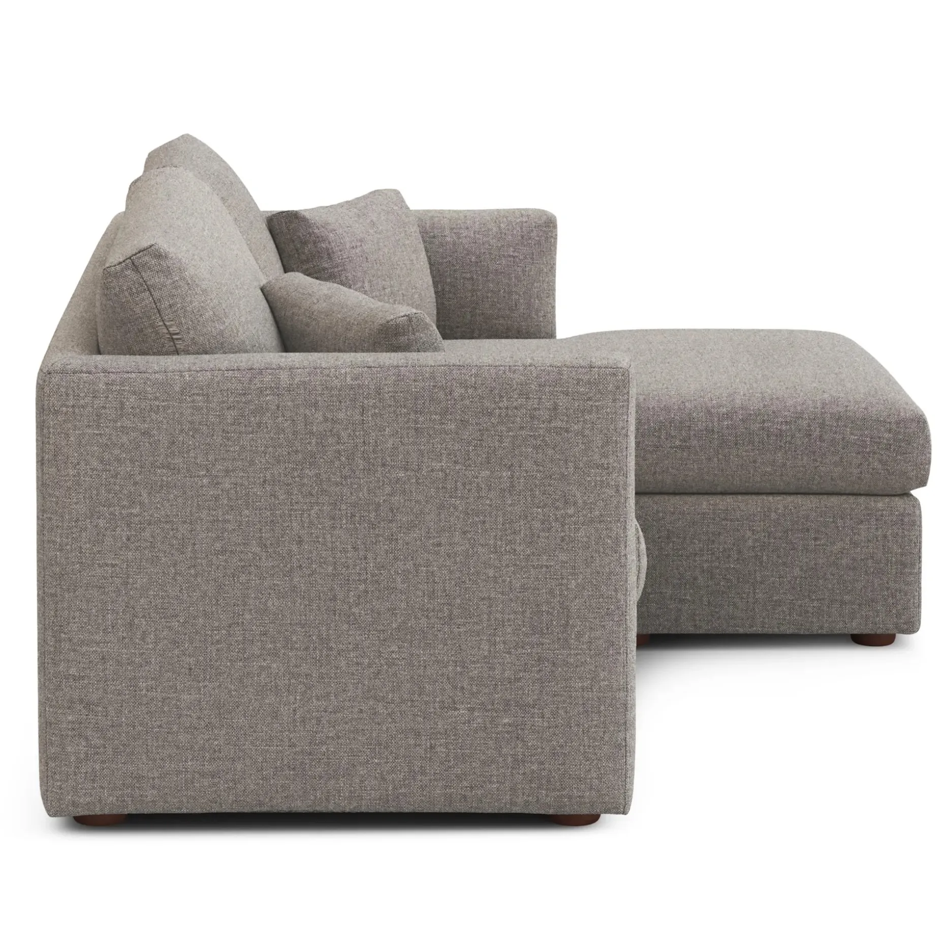 Marina 80" Reversible Storage Sectional - Hestia Gray