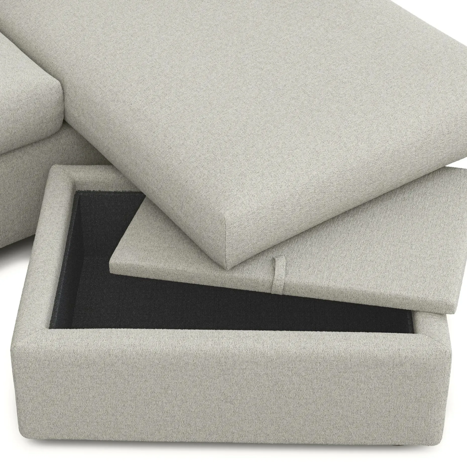 Marina 90" Reversible Storage Sleeper Sectional - Clover Ivory