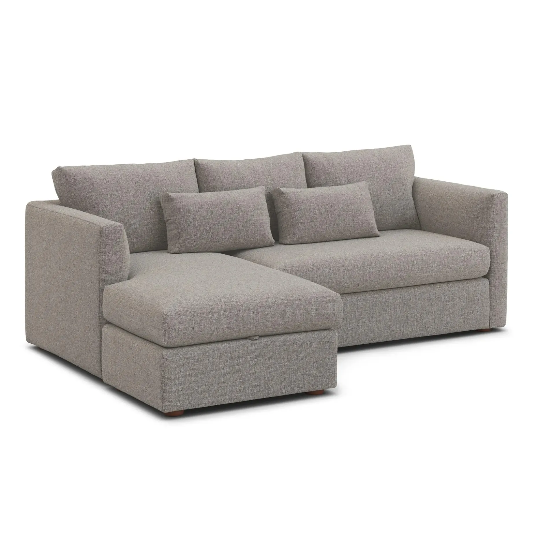 Marina 90" Reversible Storage Sleeper Sectional - Hestia Gray