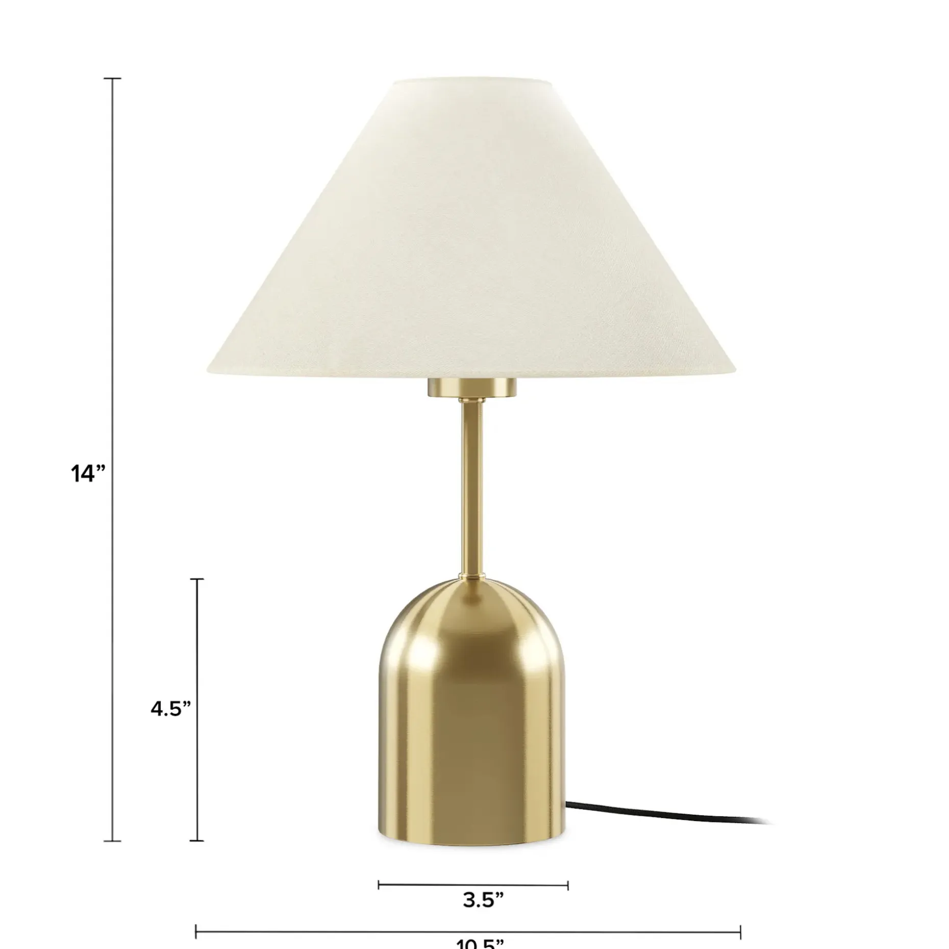Markham Small Table Lamp - Brass